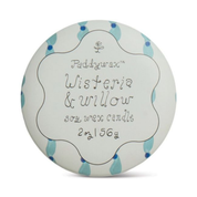 Tulip Printed Tin Candle Wisteria & Willow 2oz