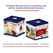 The Original Butter Bell® Crock Le Bistro Blue Trim
