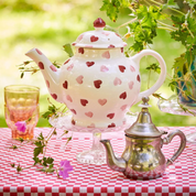 Pink Hearts 4 Mug Teapot