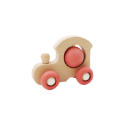 EcoSpin Animal with Silicone Wheel Red Car