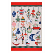Christmas Ornaments Cotton Tea Towel