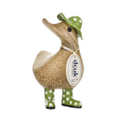 Spotty Hat & Boots Ducky Green