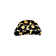 Large Floral Hair Claw Clip Black