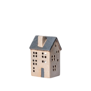 Saint Malo Tea Light House Blue Roof