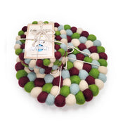 Set Of 4 Eco Coasters Yuletide