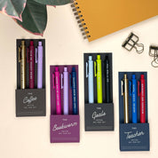 The Bookworm Jotter Gel Pen Set of 3