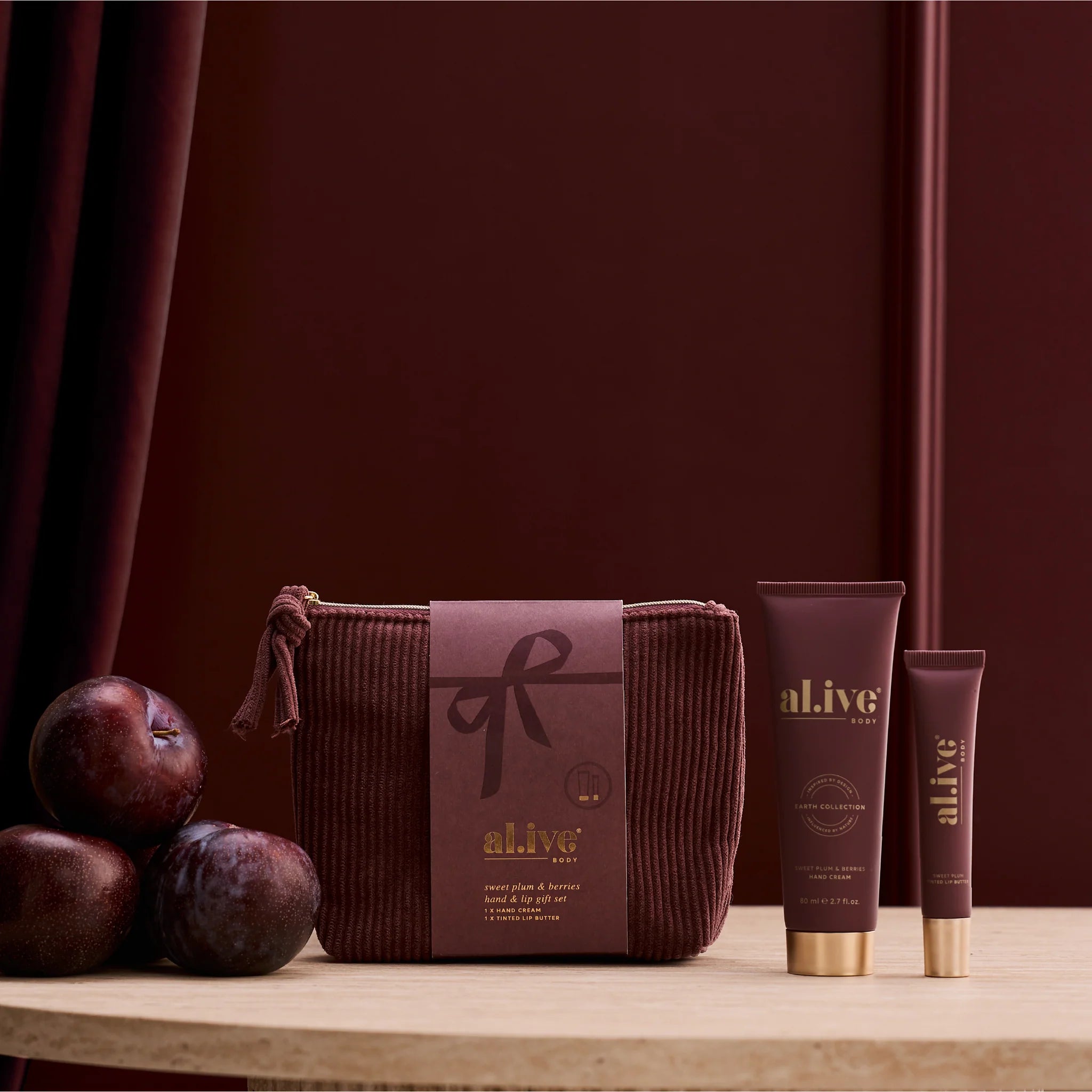 Sweet Plum & Berries Hand & Lip Gift Set