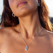 Athena Locket Necklace Silver