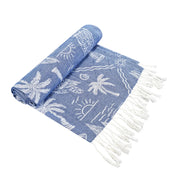 Aussie Turkish Towel Dusty Blue & White