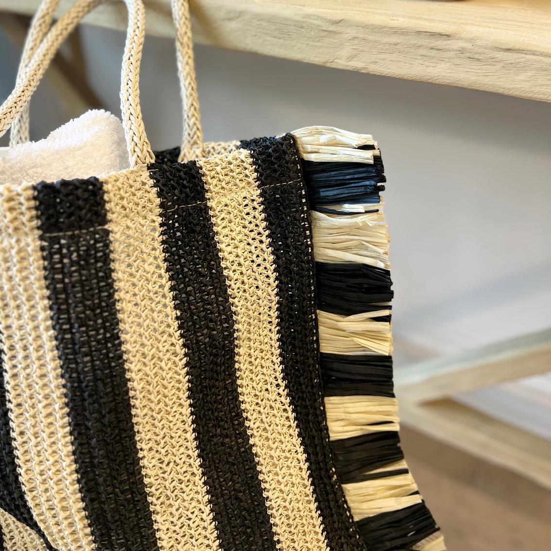 Sol Fringed Bag Black