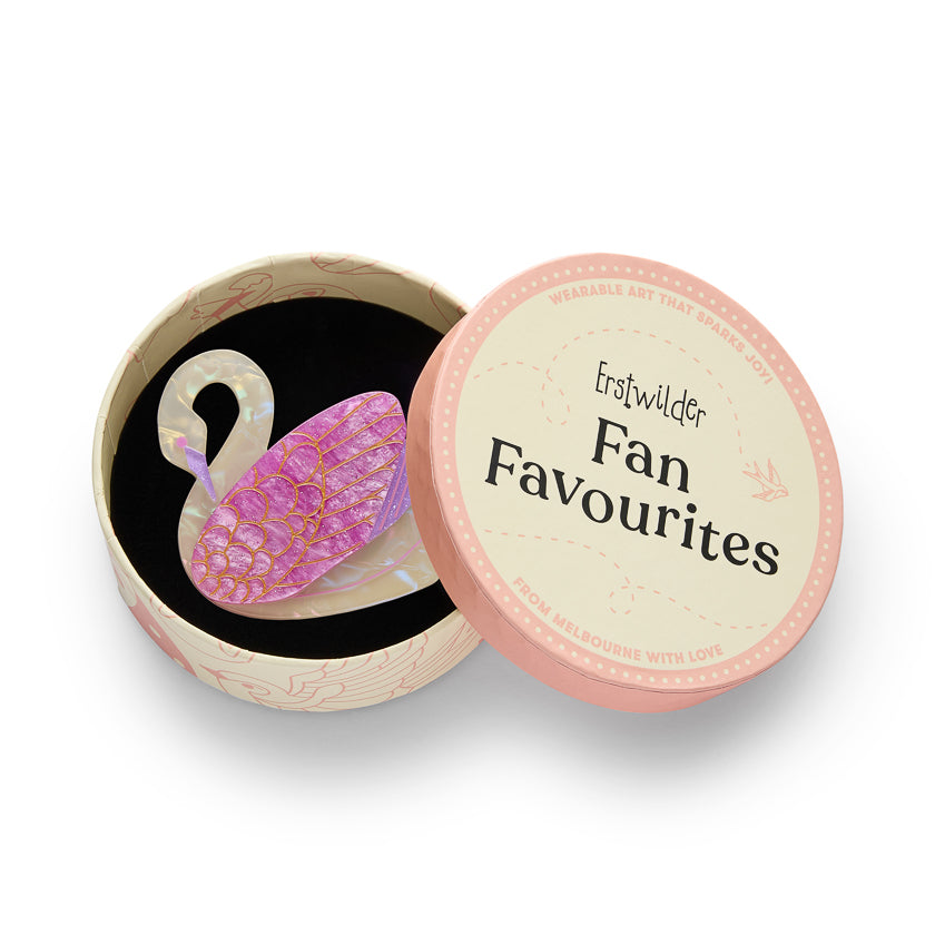 Sabine the Swan Brooch