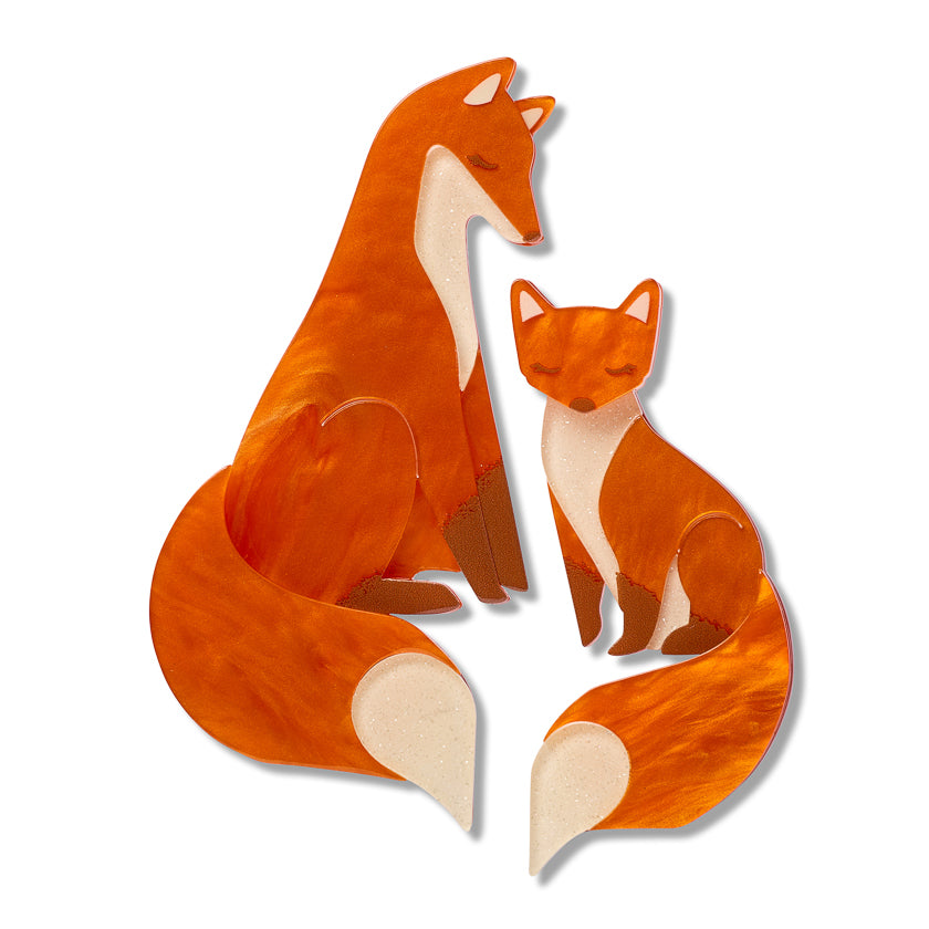 Through the Thicket Brooch Pair