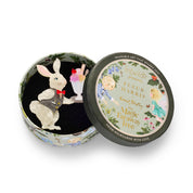 Rabbit Waiter Brooch