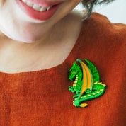 Impressive Scale Brooch