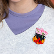 Spookin' Spa Day Brooch