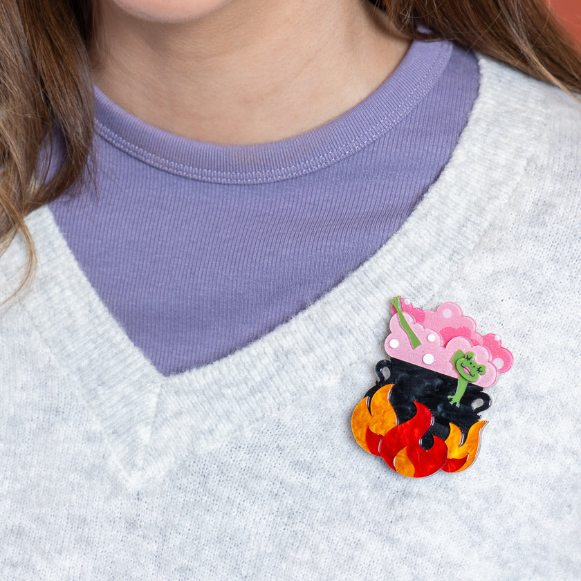 Spookin' Spa Day Brooch