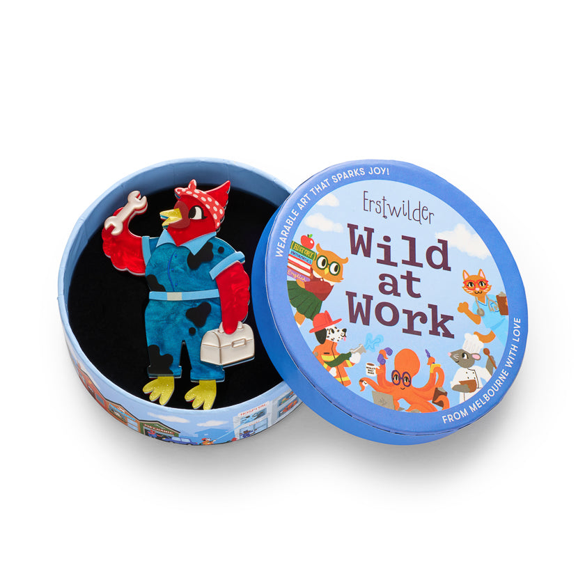 Scarlet Ignition Brooch