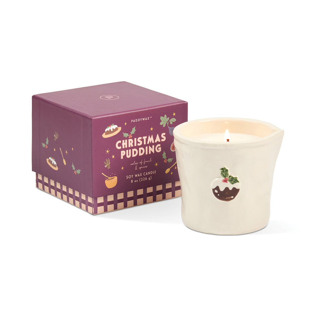 Bistro Candle Christmas Pudding 8oz