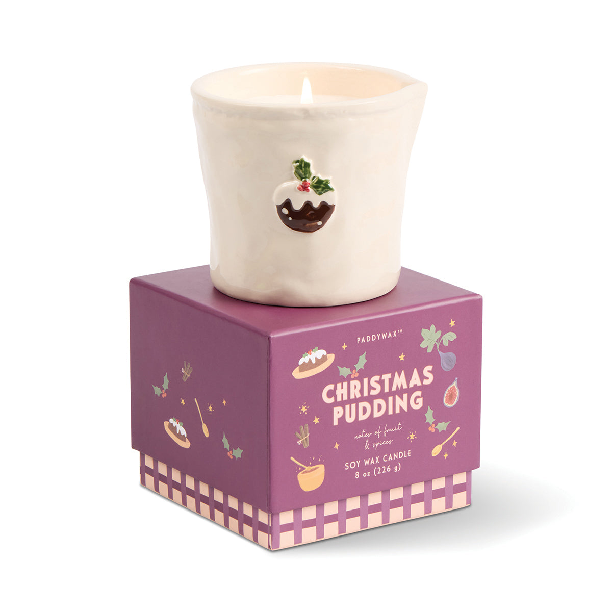 Bistro Candle Christmas Pudding 8oz