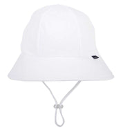 Ponytail Bucket Sun Hat White