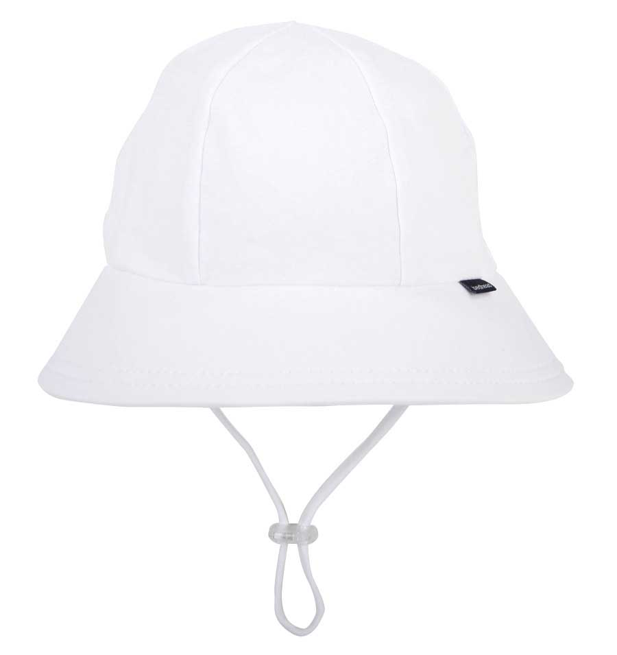 Ponytail Bucket Sun Hat White
