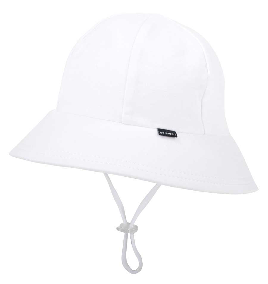 Ponytail Bucket Sun Hat White