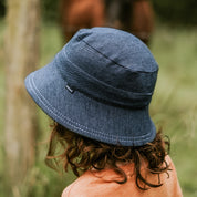 Classic Bucket Sun Hat Denim