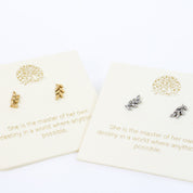 Botanical Earrings Silver