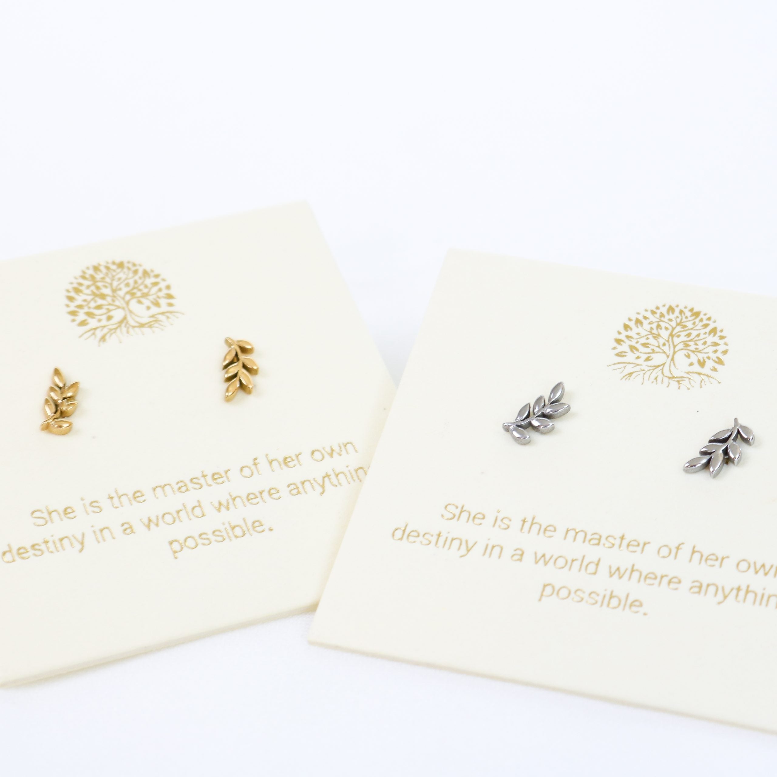 Botanical Earrings Gold