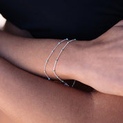 Layer Me Bracelet Silver & Deep Sea