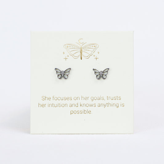 Butterfly Earrings Silver