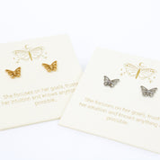 Butterfly Earrings Gold