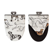 Country Dogs Microwave Mitts Set Of 2