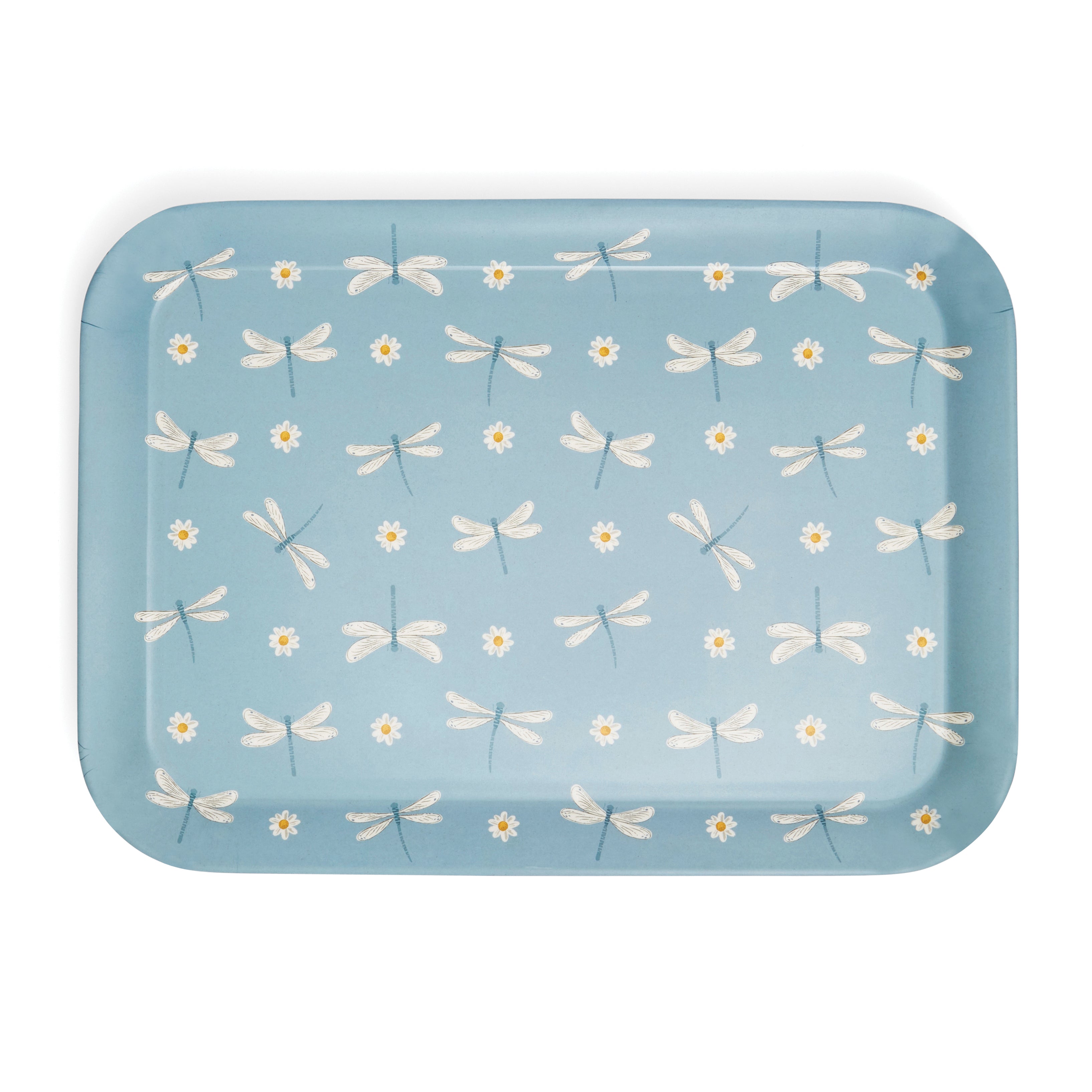 Large Bamboo Tray English Meadow