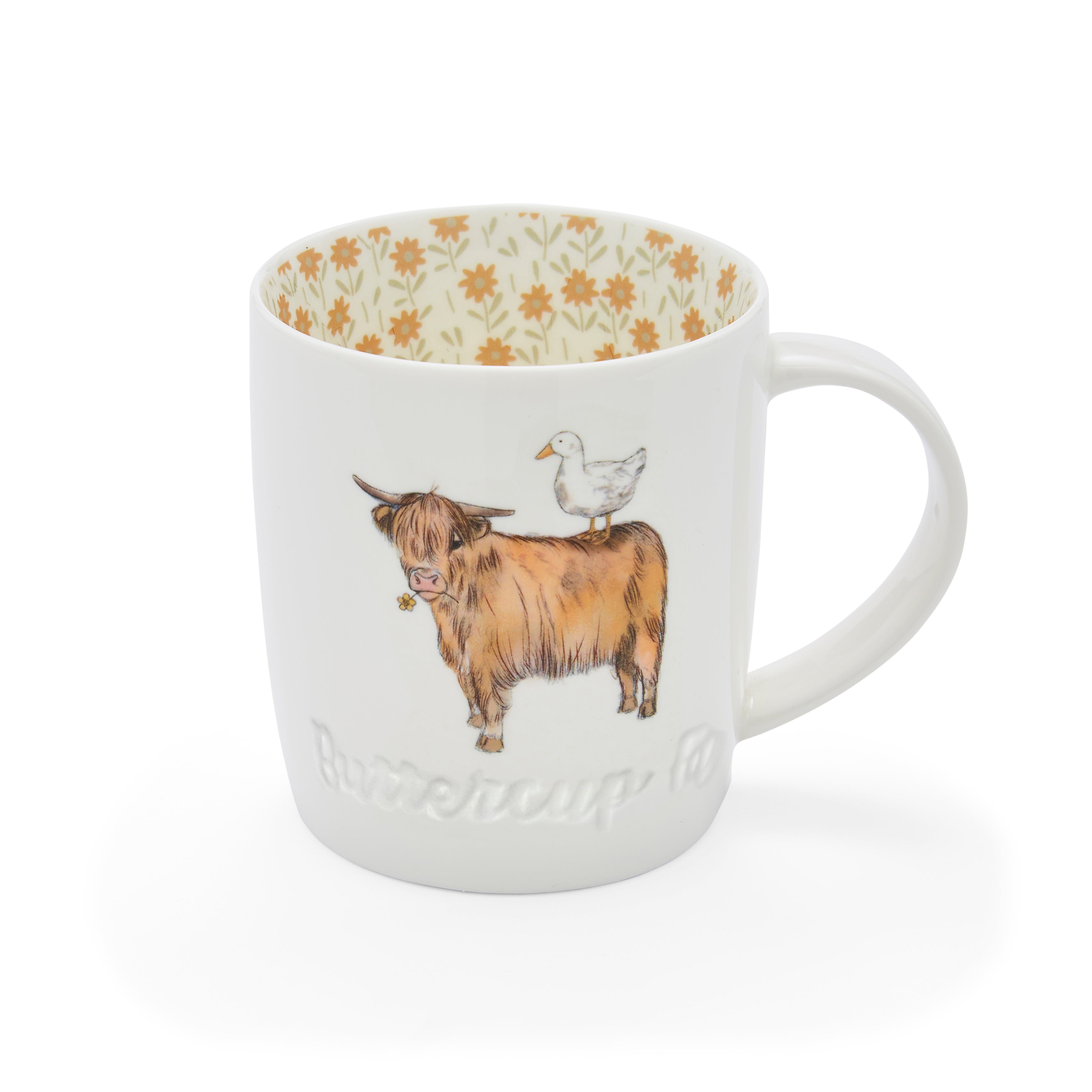 Barrel Mug Buttercup Farm Highland Cow