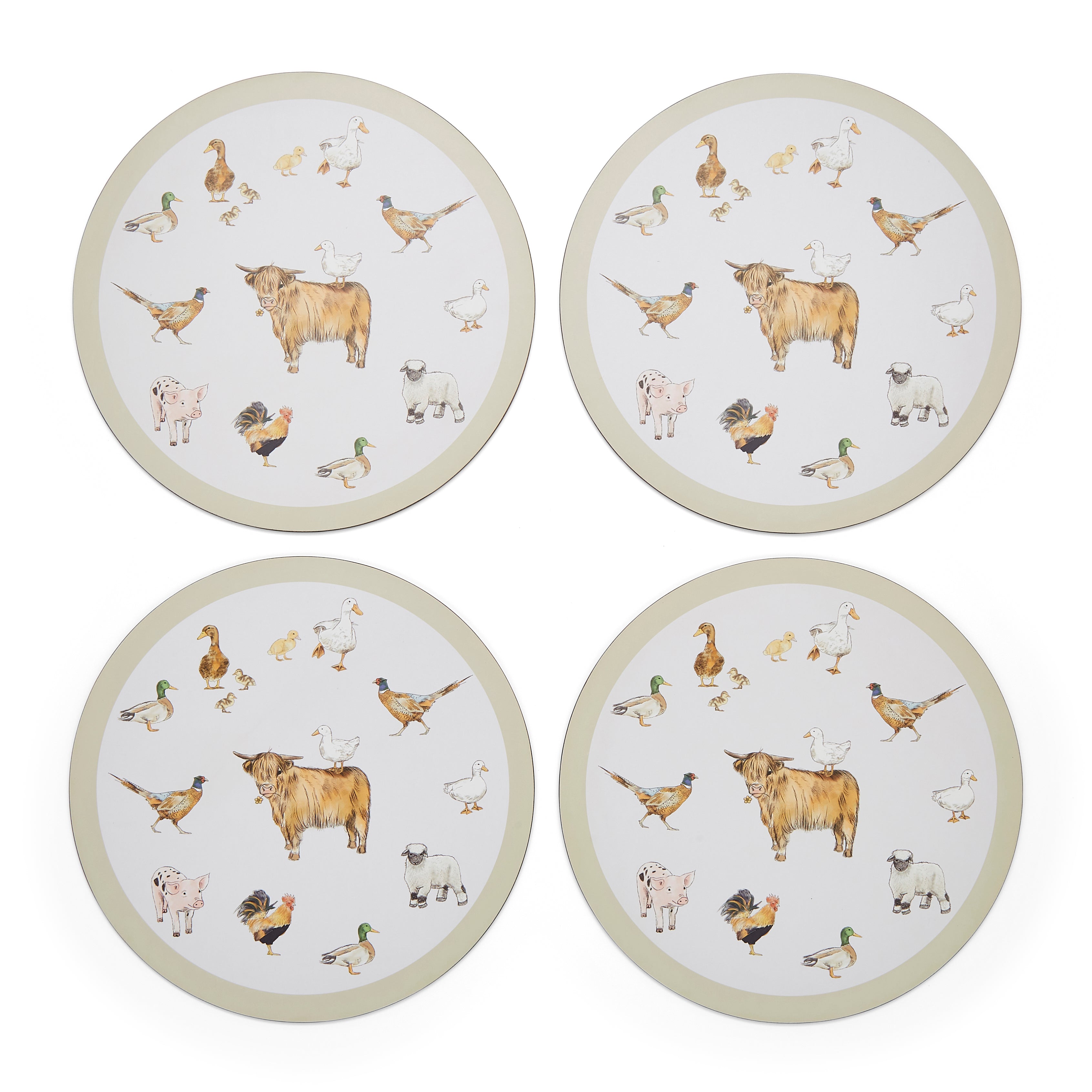 Set Of 4 Placemats Buttercup Farm