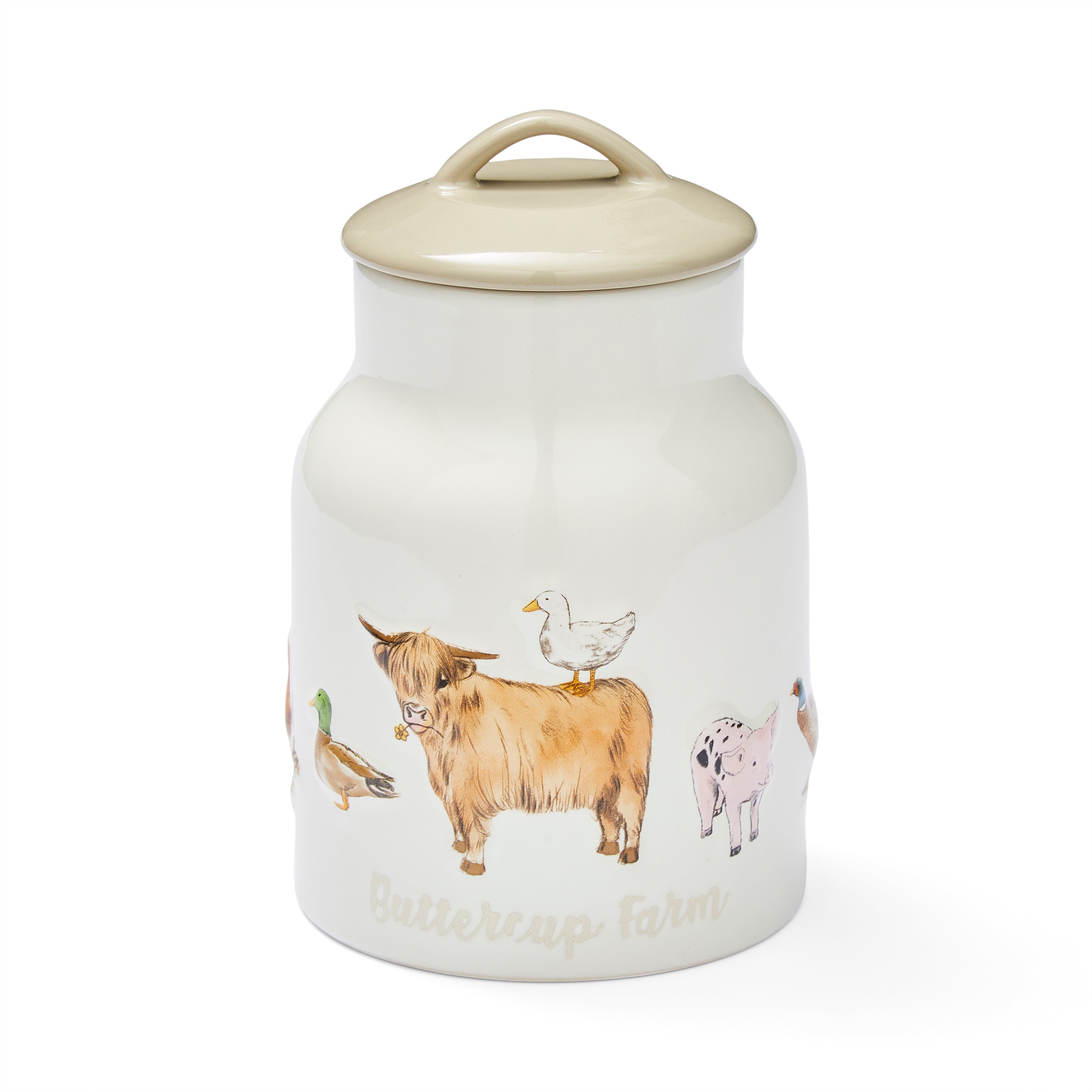 Large Ceramic Canister Buttercup Farm