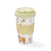 Bamboo Travel Mug With Silicone Band Buttercup Farm