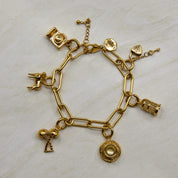Chunky Paperclip Bracelet Gold