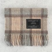 Mackellar Natural Scottish Tartan Lambswool Scarf