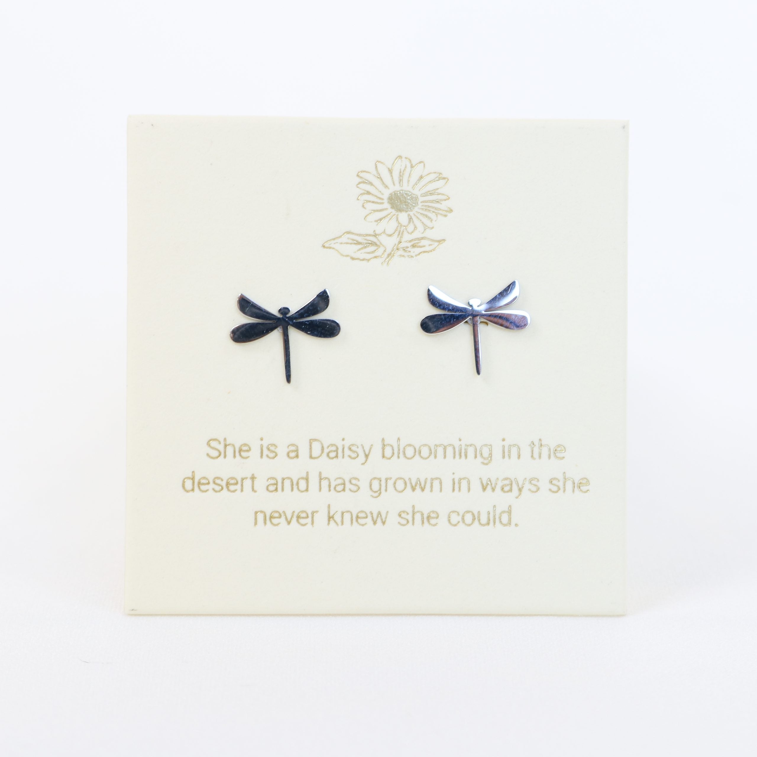 Dragonfly Earrings Silver