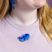 Whales Simplified Mini Brooch