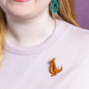 Kangaroos Simplified Mini Brooch