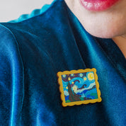 Van Gogh Simplified Mini Brooch