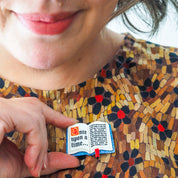 Open Book Simplified Mini Brooch