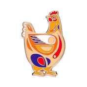 Bessie the Chicken Enamel Pin
