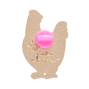 Bessie the Chicken Enamel Pin