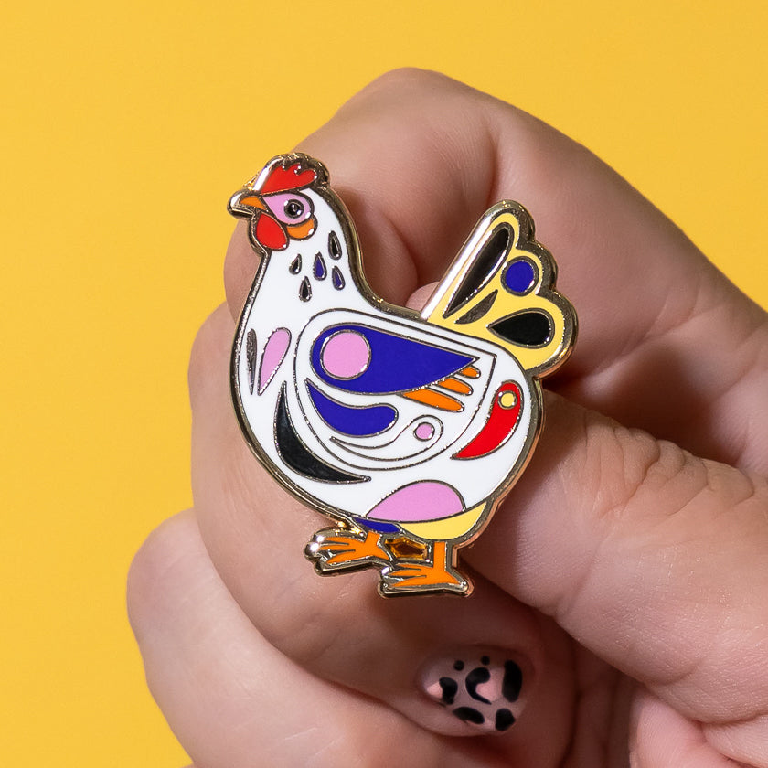 EPDX104ClaratheChickenEnamelPin.jpg