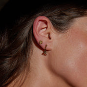 Flocking Fabulous Drop Earrings Gold