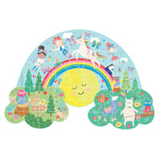 60 Piece Shaped Jigsaw Puzzle Rainbow Fairy
